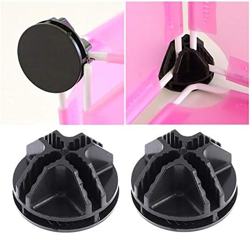 Wire Cube Plastic Connector 50Pcs Wire Grid Cube Organizer Connector for Modular Closet Storage Organizer and Wire Shelving (Black)