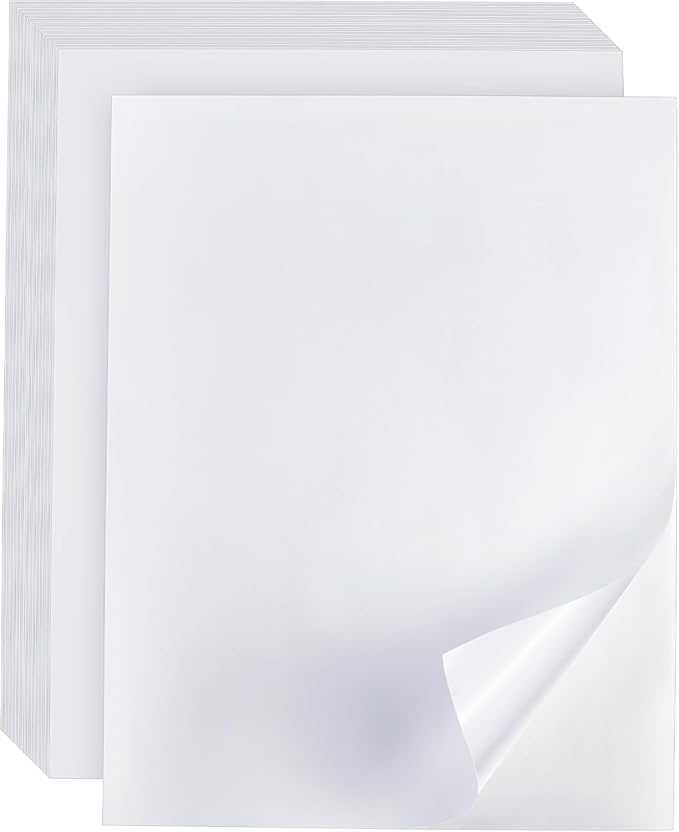 Full Sheet Labels 8.5” x 11” Sticker Paper Matte White, Large Shipping Label Paper for Inkjet Laser Printer, 2000 Counts