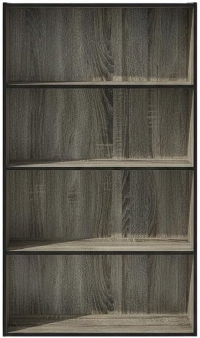 Furnifact French Oak Bookcase with Classic Design, Sturdy Wood Construction, Versatile Storage Solution, Elegant Finish for Living Room, Office