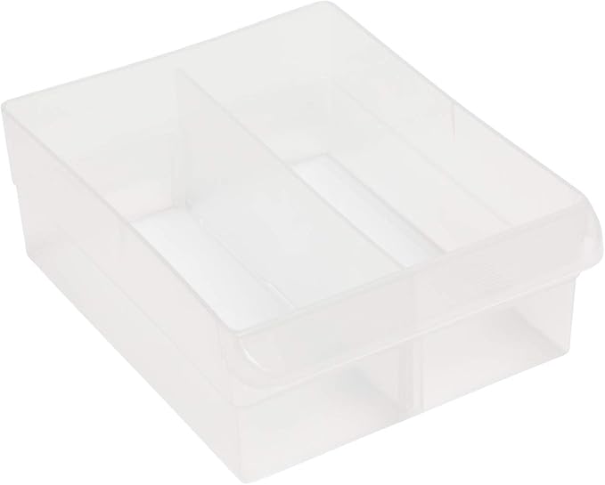 Akro-Mils 40717 Length Dividers for Plastic Storage Hardware and Craft Cabinet Large Drawers, (6-Pack), Clear