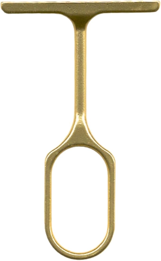 Closet Rod Kit - Oval Rod, 92 inch (2337mm) long with 6 end caps and center support. (Matte Brass)