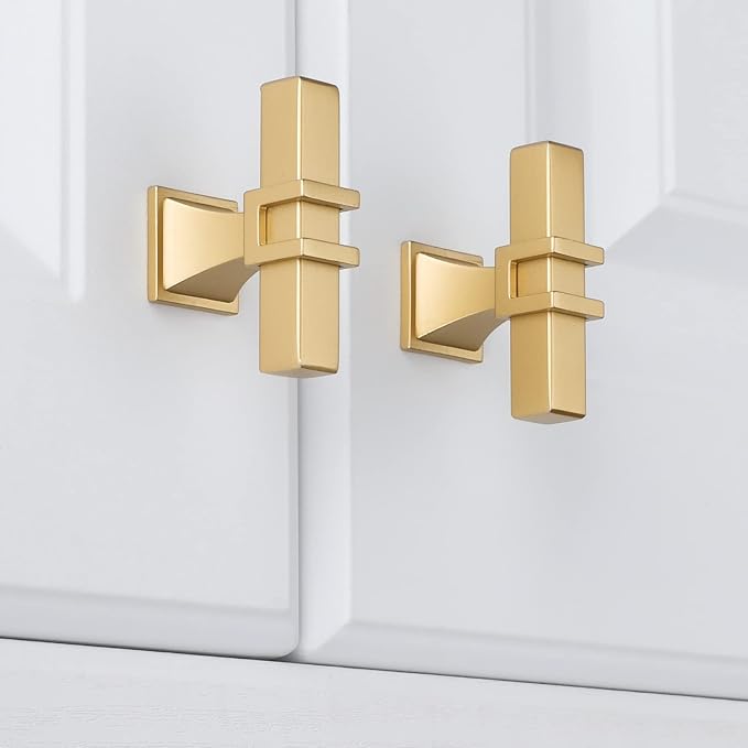 10 Pack Gold Cabinet Knobs Brushed Brass Dresser Drawer Knobs Gold Kitchen Cabinet Pulls Cabinet Hardware