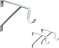 QCAA Heavy Duty Adjustable Shelf Rod Support Bracket for 3/4" Wall Cleat, Powder Coated White, 3 Pack, Made in Taiwan