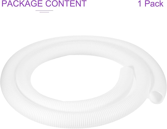 DMiotech 10ft Wire Loom Split Tubing 2 Inch(50.8 Mm) ID, Cord Protectors from Pet Flexible Conduit Cable Management for Office, Home, Garden, White