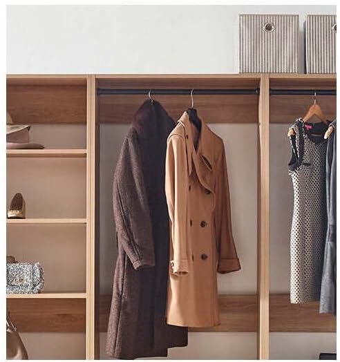 Maykoosh Closet System Organizer - Customizable Walk-in Wardrobe Storage Oak/Model ECB 3 Closet