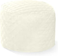Covermates Keepsakes Round Appliance Cover – Quilted Kitchen Appliance Cover for Countertop Storage – Dust Protection – Stain Resistant – Washable – Slip-On Appliance Design, Cream