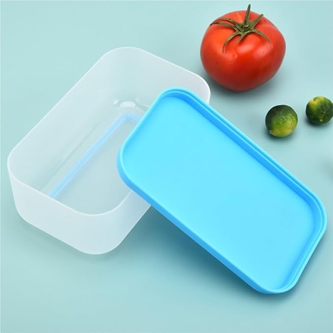 Food Storage Container Square Fresh-keeping Box Can Be Stored In The Refrigerator Frozen Sealed Storage Tank Grain Storage Fresh-keeping Box Kitchen Refrigerator Food Organizer ( Color : One color , S