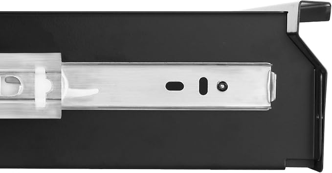 VEVOR Under Desk Drawer Slide Out, 26 inch Under Desk Mounted Pull-out Drawer Attachment, Hidden Under Counter Drawers for office Home Sit Stand Workstation, Black