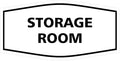 Signs ByLITA Fancy Storage Room Sign (White) - Small 2 Pack