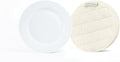 Covermates Keepsakes Quilted Dish Dividers – Set of Padded Plate Protectors for China & Dinnerware Storage, Scratch Protection, Machine Washable, Cream