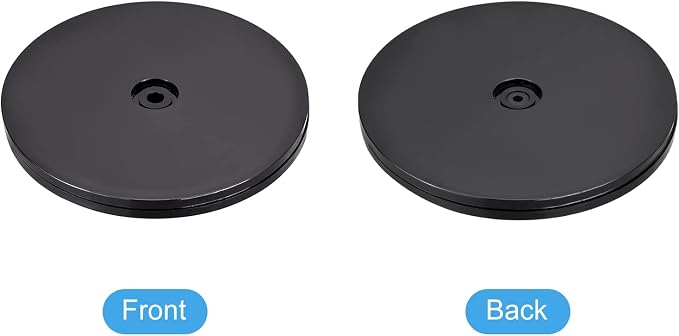 MECCANIXITY 6inch Rotating Swivel Stand with Steel Ball Bearings Lazy Susan Base Turntable for Kitchen Corner Cabinets, Black