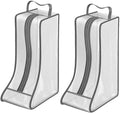 Portable 2 Pack Boots Storage, Tall Boots Storage/Protector Bag | Grey Portable waterproof storage bags are used for travel storage,under the bed,wardrobe,shoe cabinet and other home storage