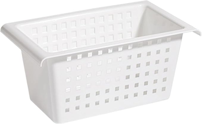 Gonetre Shelf Baskets Storage Basket for Expandable Rod Under Sink Organizer PP Plastic Hanging Basket for Closet Wardrobe Kitchen 30*16*8CM Storage supplies