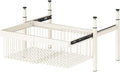 Expandable Cabinet Pull Out Basket,Carbon Steel Stackable Storage Bins,1-3 Tier Stackable Shelf Baskets Organizer,for Office Bathroom Bedroom(1 tier)