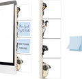 Monitor Side Note Board, Sticky Note Holder, Computer Monitor Memo Board, Acrylic Desk Organizer with 100Pcs Notes for Office Worker Men Women, Home Desktop and Office Desk, Gifts for Dog Lovers