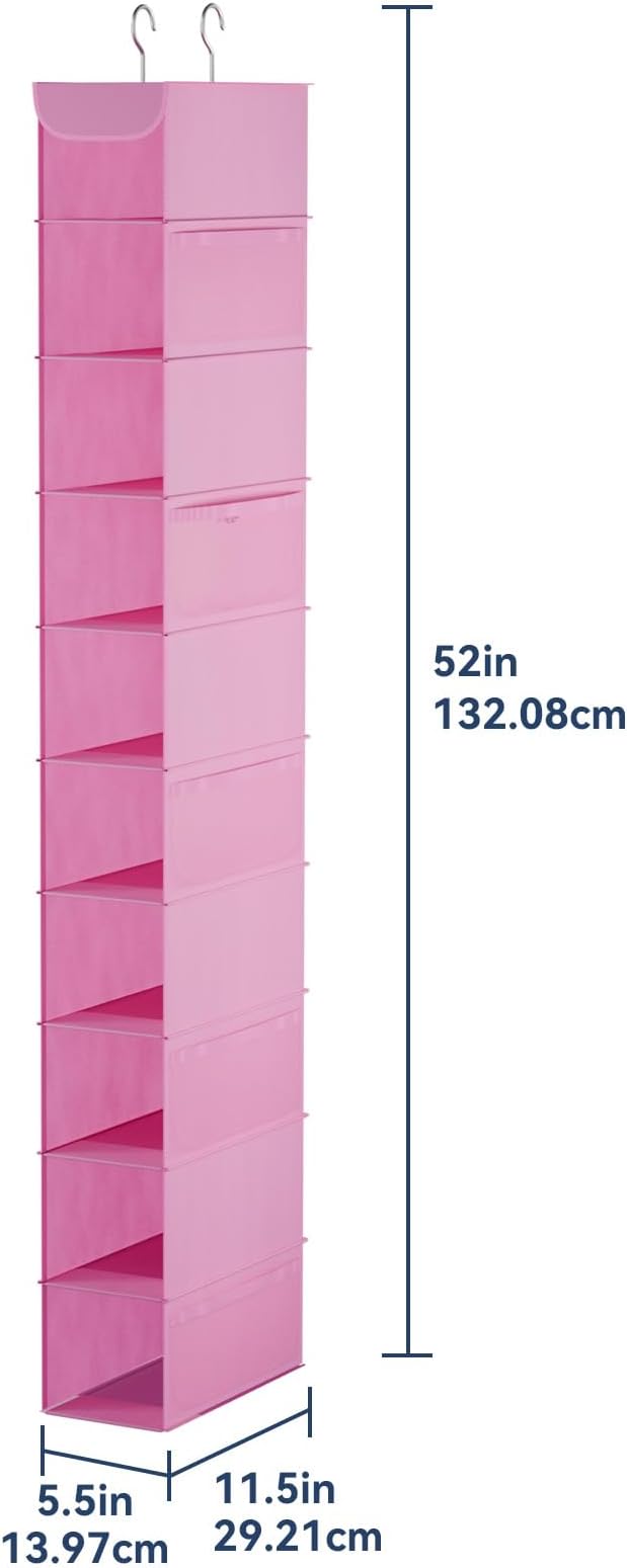Whitmor Hanging Shoe Shelves, Pink