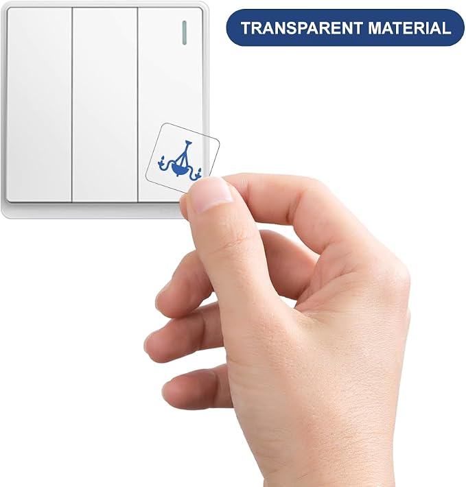 780 Pcs Light Switch Sticker Labels, 62 Designs Transparent Switch ID Sticker Blue Switchboard Label Decals for Home Kitchen Bathroom Office School