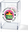 Dumpster Fire Response Team Acrylic Pencil Holder Cup, Funny Dumpster Fire Pen Holder Gifts For HR Nurse Women Men, Hilarious Gifts for Coworkers Team Members, Pencil Cup for Desk