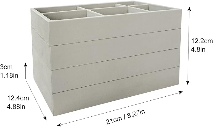 Stackable Jewelry Organizers and Storage with Velvet Jewelry Trays, Earring Organizer and Jewelry Drawer Organizer Inserts for Drawers