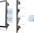 Gifts for Dog Lovers Computer Monitor Memo Board, Sticky Note Holder, Monitor Side Note Board, Acrylic Desk Organizer with 100Pcs Notes for Office Worker Men Women, Home Desktop and Office Desk