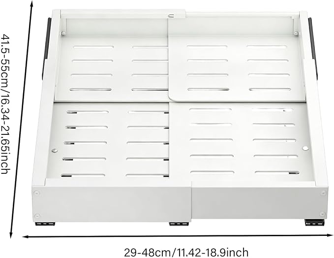 Pull Out Cabinet Organizer Telescopic Storage Basket | Slide Out Drawers for Home Pantry Laundry Apartment Dorm Corner Desk Dresser