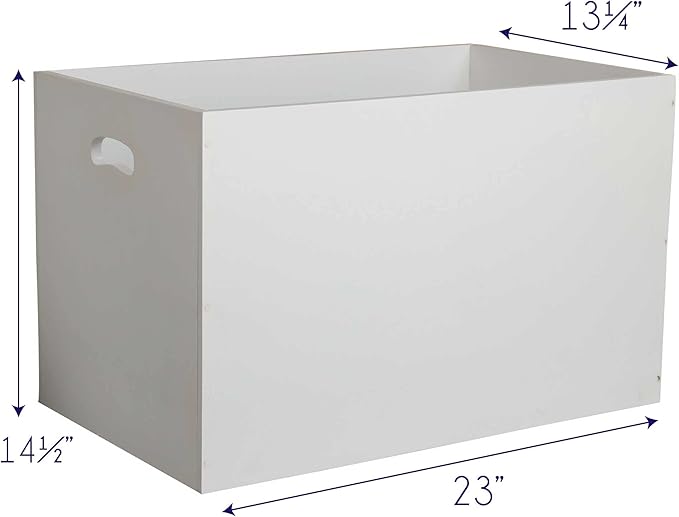My Bambino Personalized Toy Storage Box and Bin Newborn Gift (Lavender Bow) | Personalized Kids Gift