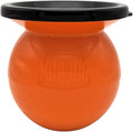 Mudjug Orange Classic Portable Spittoon – Travel Ready Spit Jug with Deep Funnel, Spill-Resistant Design, Weighted Base for Enhanced Stability, Easy to Carry Dip Spit Cup