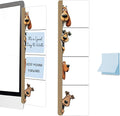 Computer Monitor Memo Board, Sticky Note Holder, Monitor Side Note Board, Acrylic Desk Organizer with 100Pcs Notes, Gifts for Dog Lovers for Office Worker Men Women, Home Desktop and Office Desk