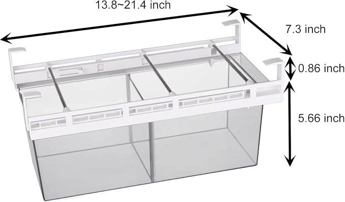 Yatmung 2 Pack Extra-Large Deli Drawer Organizer for Refrigerator Pull Out | Fridge Drawer Organizer and Storage Containers - Meat, Cheese, Produce, Fridge Sliding - Fridge Organization Bin