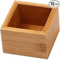 YBM HOME Pack of 12 Kitchen Drawer Organizer Storage Box Made of Bamboo, 3x3x2 Inch 320