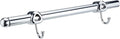 Valet Rod for Closet Pull Out with Hooks, Easy To Install (Chrome, 14 Inch)