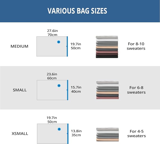 12 Pack Travel Space Saver Vacuum Storage Bags, Vacuum Seal Compression Bags for Clothes, Packing, Luggage, Blankets, Comforters and Pillows, Cordless Rechargable Electric Pump Included