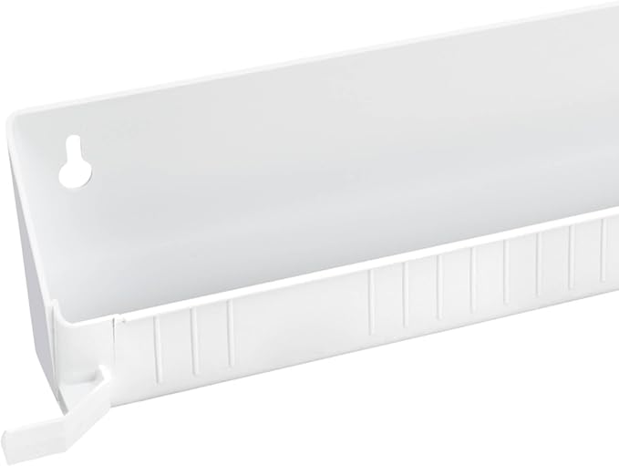 Rev-A-Shelf Tip-Out Accessory Organizer Tray for Kitchen / Bathroom Drawers with Heavy Duty Tab Stops, 14 Inch, White, 2-Pack, 6562-14-11-52