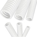 Electriduct 2" Polypropylene Non-Slit Wire Loom Corrugated Flexible Conduit - 10 Feet - White