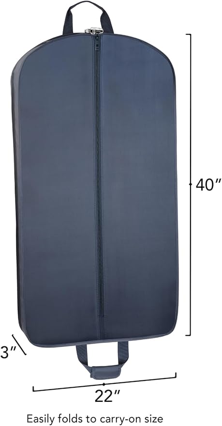 WallyBags® 40” Deluxe Carry-On Travel Garment Bag, Perfect for Suits and Shirts