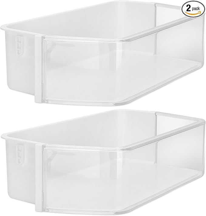 [2 Pack] DA97-12657A Refrigerator Door Bin Shelf Replacement (Left),Compatible with Samsung RF260/RF261BEAESR Refrigerator Replace EAP4176661, DA63-06867, AP5621270, 2813223, PS4176661 Door Shelf