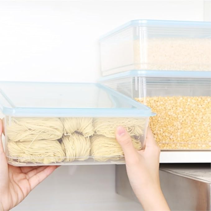 Food Storage Container Kitchen Transparent Food Preservation Box Can Be Heated And Frozen Sealed Box With Lid Refrigerator Storage Box Kitchen Refrigerator Food Organizer ( Color : Clear , Size : 5L )