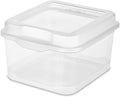 Sterilite 18038612 Small Flip Top Storage Box (24) | Bin with Hinged Lid, Stackable Multipurpose Organizer for Art & Craft Supplies, Accessories, Photos & CDs, Home or Office Use