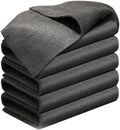 Fliwos Thickened Magic Cleaning Cloth, 2026 New Reusable Glass Wiping Cloths, Streak Free Cleaning Cloths, Multipurpose Microfiber Cleaning Rags Towels for Kitchen, Window and Car Glass (5, 12×12 in)