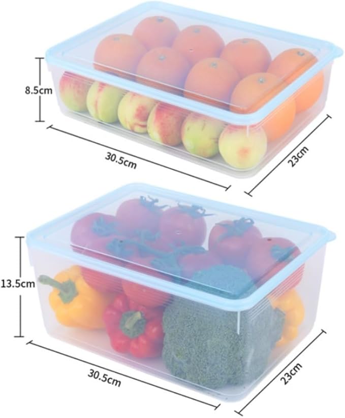 Food Storage Container Kitchen Transparent Food Preservation Box Can Be Heated And Frozen Sealed Box With Lid Refrigerator Storage Box Kitchen Refrigerator Food Organizer ( Color : Clear , Size : 5L )