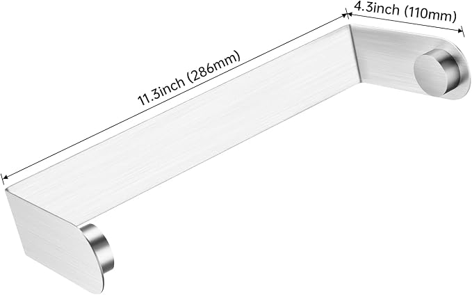 DELITON Magnetic Paper Towel Holder - Multifunctional Paper Towel Bar with Strong Magnetic Backing for Kitchen, Refrigerator, Grill Silver