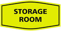 Signs ByLITA Fancy Storage Room Sign (Yellow/Black) - Medium 1 Pack
