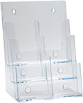 Azar Displays 252379 Three-Tier Six-Pocket Trifold Brochure Holder