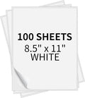Full Sheet Labels 8.5” x 11” Sticker Paper Matte White, Large Shipping Label Paper for Inkjet Laser Printer, 100 Counts