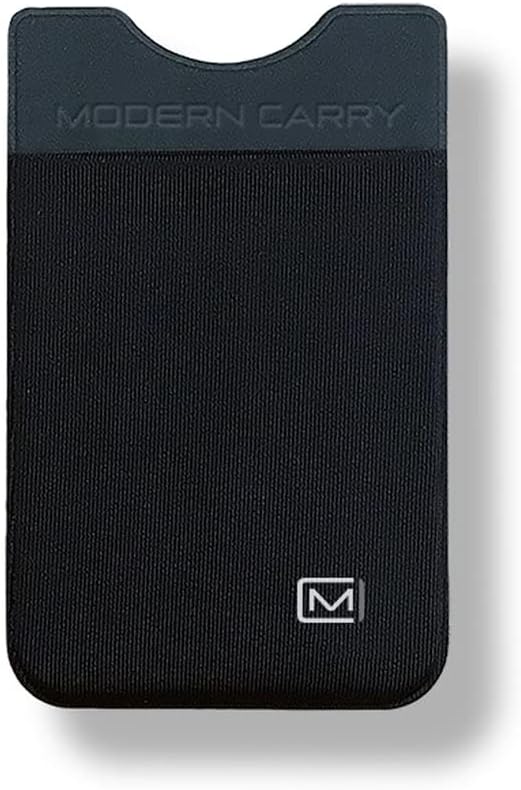 Modern Carry Ultra Thin Wallet for Men & Women, Single Pocket or 2 Slot Options, Slim Stretch Fabric Minimalist Front Pocket Card Holder