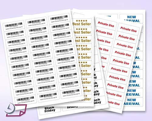 NextDayLabels 2.63x1 Inch Rectangle Stickers White Blank Labels for Laser Inkjet Printer - 30 Per Sheet Self-Adhesive Address Mailing Name Tags Made in USA - 1500 Labels
