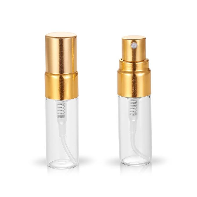 20pcs Empty 3ml Clear Fine Mist Atomizer Glass Bottle Spray Refillable Perfume Empty Bottle Glass for Travel Party Portable Makeup Tool + Free 1ml Pipette