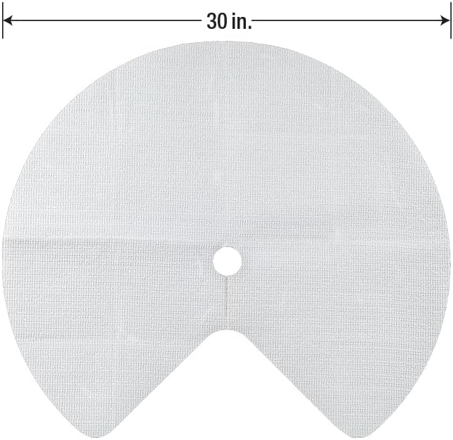 Smooth Top EasyLiner Lazy Susan Liner Kit – Easy-to-Install Circular Non-Slip Lazy Susan Shelf Liner, Kitchen Cupboards and Shelves, 30 in Diameter, White, 2-Pack