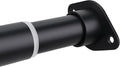 Closet Rod for Hanging Clothes, 18 to 28 Inches Adjustable Clothes Rod for Closet, Matte Black