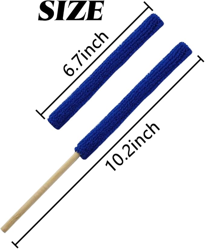 GXXMEI 30PCS Microfiber Detail Duster Sticks Crevice Cleaning Tool Brush Mini Detail Dusters for Cleaning Home Car Window The Smallest Spaces